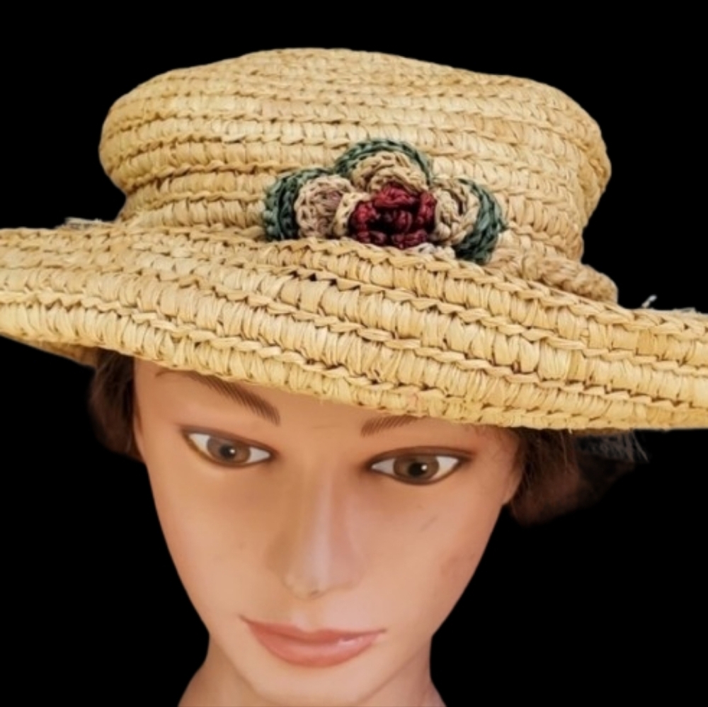 Floral Fun Raffia Hat - Picture 6 of 6